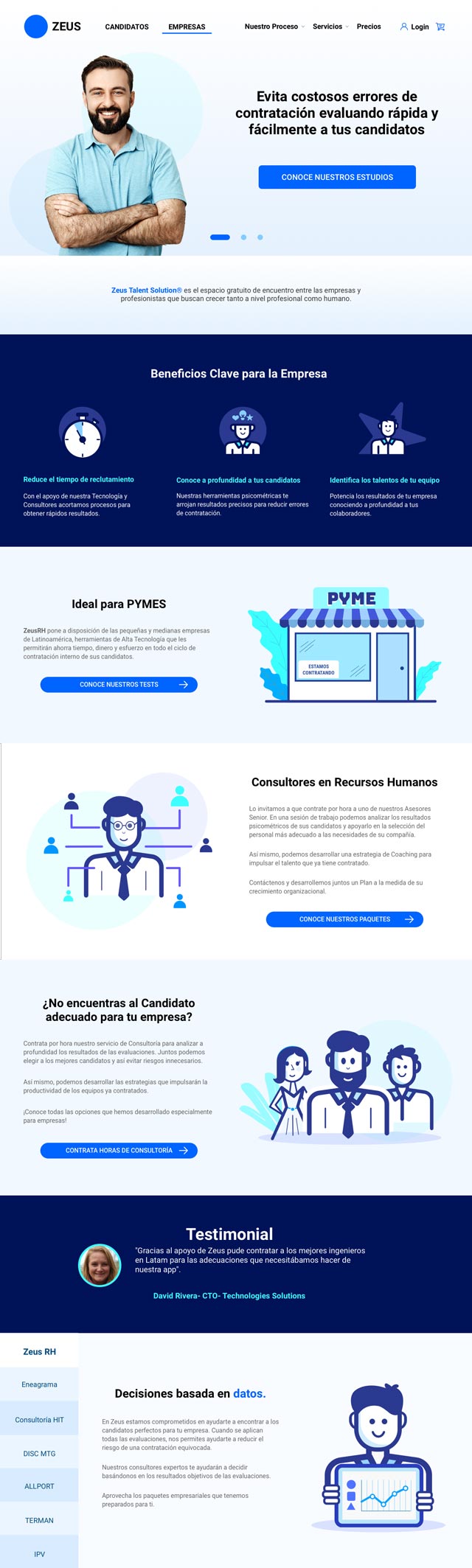 Employer services catalog